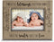 Twice The Blessings From Above,Twice The Smiles, Twice The Love-TWINS New Baby Gift-Twin Frame Boy Twins Girl Twins-Nursery decor-Engraved Leather Picture Frame (4"x 6" Horizontal)