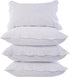 BOSOWOS Queen Pillowcases Set of 2, White Ruffles Embroidered Pillow Cases 20 x 30 Inch, Soft Breathable Microfiber Decorative Pillow Shams 2 Pack with Envelope Closure Fit Home Bed Sheet Sleeping