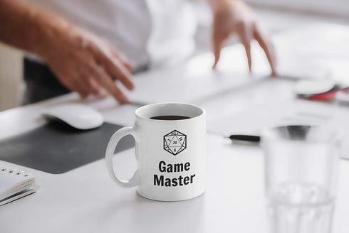 Game Master Mug Literally God D20 Coffee Cup 11oz 15oz Dungeon Master Pathfinder D&D Dungeons and Dragons Novelty