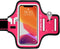 iPhone 14 Pro Max, 13 Pro Max, 14 Plus Armband with AirPods Holder, JEMACHE Gym Running Workouts Arm Band Case for iPhone 14 Plus, 14/13/12/11 Pro Max, Xs Max (Rosy)