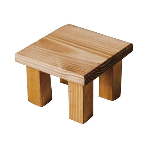 Wood Stool - Display Baby Photography Prop, Cute Small Bench Strong Legs Seat Foot Stool DIY Furniture Stool for Living Room Bathroom Bedroom (Types:1)