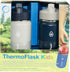 Thermoflask Stainless Steel Kids 14oz Straw Bottle 2pk Harbor Grey, Denim
