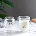 Cute Mugs Glass Double Wall Insulated Glass Espresso Cup, Coffee Cup, Tea Cup, Milk Cup, Best gift for Office and Personal Birthday (Cat)