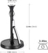 Hystun Standing Paper Towel Holder Tension Arm Paper Towel Holder Stainless Steel Single Tear Paper Towel Holder Countertop Roll Dispenser for Kitchen Countertop & Dining Room Table Black