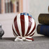 Mary Paxton Skeleton Skull Figurine,American Flag Hood USA Bandanna Human Skull Decor Skeleton Head Sculpture Statue Realistic Decorations Pirate Models Resin Bedroom Crafts Wacky Props Ornament