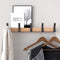 KooNiosio Coat Hook Rack Wall Mounted Coat Rack-5 Double Hook,Aluminum,Metal Coat Hook Rail for Coat Hat Towel Robes, Wooden Coat Hooks (Black)