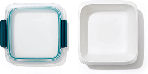OXO Good Grips Prep & Go 4.3 Cups/1.02 L Sandwich Container | Leakproof Food Storage | Ideal for sandwiches and leftovers | BPA Free | Microwave and Dishwasher Safe | Freezer Safe | Stain Resistant