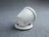 Tea cup with Sandalwood handle, 13 oz, Ceramic Tea Mug with Porcelain Infuser and Lid for Hot Tea or Coffee, Gift Set, 1-Pack (White)