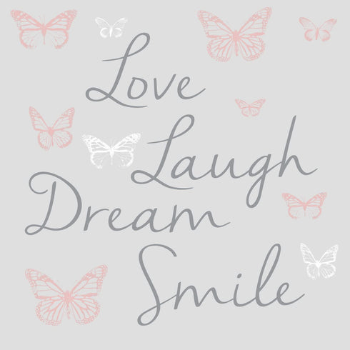 RoomMates RMK3173SCS Butterfly Dream Peel and Stick Wall Decals with 3D Cutout Butterflies , Pink
