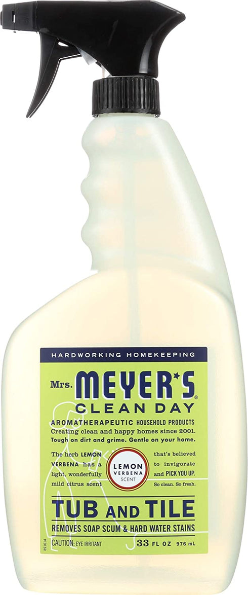 Mrs. Meyer's Tub and Tile Cleaner, Lemon Verbena 33 Fluid Ounce