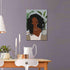 WALLOHERE African American Wall Art Black Girl Painting Artwork Abstract Contemporary Canvas Wall Art For Living Room Bedroom Home Decoration Ready To Hang 16x24 Inch