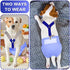 2 Pieces Dog Diaper Suspenders Belly Bands Canine Harness Keep Diaper on Your Dog for Small Medium and Large Dogs (Black, Blue,Medium)