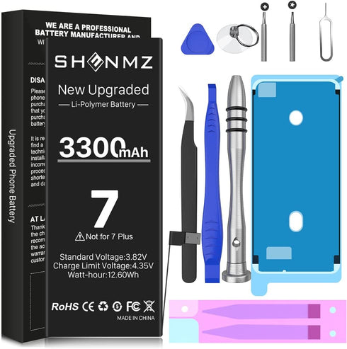 3300mAh Battery for iPhone 7 Replacement, (Upgraded) New Replacement Battery for iPhone 7 Model A1660/A1778/A1779 with Professional Repair Tool