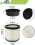 D-TEND 90350 Filter Cartridge with Cap Fits Shop-Vac 5 Gallon and Up Wet & Dry Vacs, Compatible with Part 90304 (2+1)
