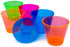 Party Essentials Plastic Cups, 50-Count, Assorted Neon