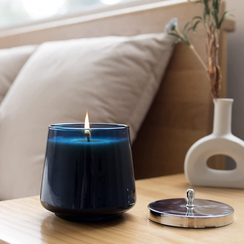 LA JOLIE MUSE Eucalyptus & Fig Scented Candle, Candles for Home Scented, 75 Hours Long Burning, 12.3 oz