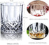 SJZQ Old Fashioned whiskey Glasses set ,with 4PCS 10OZ Crystal Whisky Rocks Glasses for Beer mug, Bourbon, Liquor Cocktail ,Drinks water tumbler Gifts