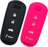 Alegender WAZSKE13D01 Smart Key Cover Case Jacket Protector Holder for 2017 2018 2019 2020 2021 Mazda 3 6 Miata MX5 CX-5 CX-7 CX-9 SPEED3 4 Buttons Smart Key Fob Remote