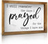 Putuo Decor I Still Remember the Days I Prayed for the Things I Have Now Sign, Modern Farmhouse Christian Wall Decor for Kitchen, Home, Living Room, 11 x 15.6 Inches Rustic Wood Framed Hanging Plaque