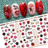 MiaoWu 10 Sheets Flower Nail Art Stickers Decals Colorful Cheery Blossoms 3D Self-Adhesive Rose Butterfly Nail Sticker Spring Floral Theme for Acrylic Nails DIY Nail Art Supplies