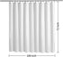ALYVIA SPRING Extra Wide Fabric Shower Curtain Liner Waterproof - 108" x 72", Soft & Lightweight Wide Shower Curtain with Magnets, Machine Washable - 108x72, White