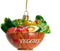 Kurt Adler Noble Gems Vegetable Bowl Glass Ornament