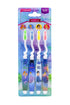 The Toon Studio Princess 4-Count Kids Toothbrush, Soft, Princess Little Mermaid, Cinderella, Snow White, Sleeping Beauty