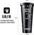 YAYMEW Insulated 24oz Stainless Steel Witch Witchy Tumbler with Straw Gothic Goth Travel Coffee Cup Double Wall Vacuum Water Bottle Simple Modern Kitchen Decor Mug Gifts For Reusable Thermos 750ml