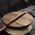 XIAOSI Wooden Kitchen Accessories Handmade Anti-Overflow Cookware Part Fir Wood Pot Lid Pan Lid Iron Pot Cover(30301.6cm)