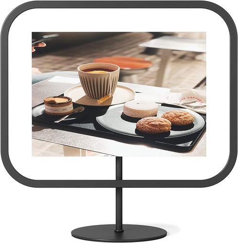 Umbra Infinity Picture Frame, Floating Photo Display for Desk or Wall, 5x7, Black