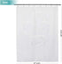 RV Shower Curtain 64 inches Length with 6 Mesh Pockets for Camper Storage,Water Repellent, Odorless and Rust Proof Grommets,White, 47x64