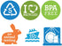 Preserve Go Lightweight BPA Free Large Dinner Plates Made from Recycled Plasti Kitchen Supplies, Aqua