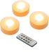 Battery Operated LED Pumpkin Lights with Remote and Timer Bright Realistic Flickering Decorative Plastic Flameless Electric Candles for Jack-O-Lantern Decor Halloween Party Holiday Decorations 3 Pack