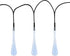 String Lights Set of 2 30 Bulb Solar Power Outdoor LED Décor Tear Drop Lighting with 8 Modes and Rechargeable Battery by Pure Garden (Cool White)