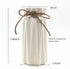 Anding White Ceramic Vase - Elegant Origami Art Design- Ideal Gift for Friends and Family, Wedding, Desktop Center Vase, A Perfect Home Decor Vase (LY096)