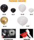 Beaumode DIY Black Gold White Organic Balloon Garland Arch Kit for Birthday Baby Shower Bridal Shower Countdown Wedding Graduation New Year Black -Tie Party Backdrop Decoration