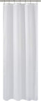 N&Y HOME Fabric Shower Curtain or Liner 36 x 72 Inches Bath Stall Size with 2 Bottom Magnets, Hotel Quality, Washable, Water Repellent, White Spa Bathroom Curtains with Grommets, 36x72
