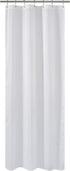 N&Y HOME Fabric Shower Curtain or Liner 36 x 72 Inches Bath Stall Size with 2 Bottom Magnets, Hotel Quality, Washable, Water Repellent, White Spa Bathroom Curtains with Grommets, 36x72