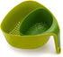 Joseph Joseph Nest Colanders Stackable Set with Easy-Pour Corners and Vertical Handle, 2-piece, Green