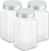 Axe Sickle 12 Ounce Clear Plastic Jars Storage Containers With Lids For Kitchen & Household Storage Airtight Container 3 PCS