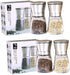Premium Stainless Steel Salt and Pepper Grinder Set(4 pieces) - Pepper Mill and Salt Mill, Spice Grinder with Adjustable Coarseness, Ceramic Rotor