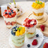 INDRAH 50 Sets 16 oz Clear Plastic Cups With Dome Lids (No Hole) and Sporks, Disposable Parfait Cups Dessert Cups for Fruit Yogurt Smoothie Iced Cold Drinks, No Leaking