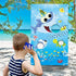 Shark Toss Games with 3 Been Bag Little Shark Party Supplies Been Bag Toss Games Party Games for Kids and Adults in Under the Sea, Shark Theme party Baby Shower Kids’ Birthday Party Summer Pool Game
