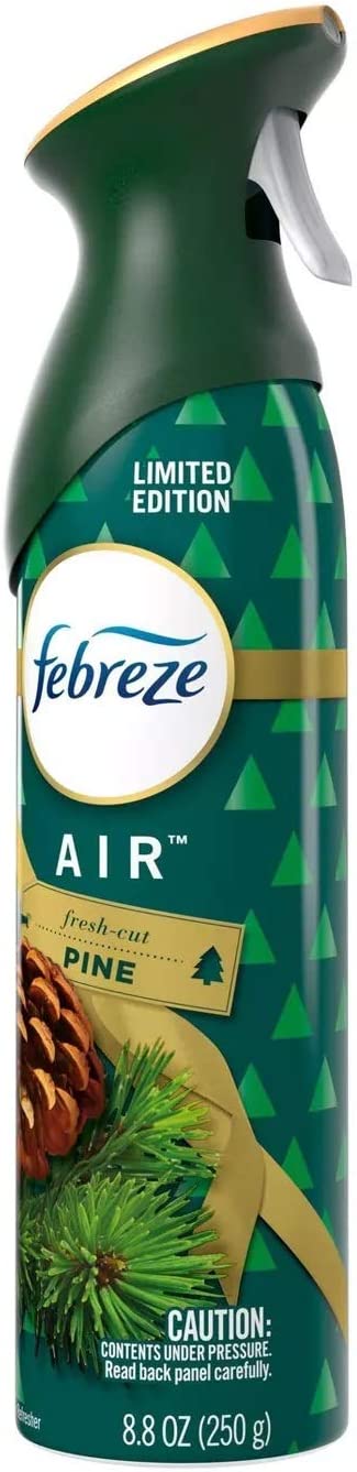Febreze Air - Air Freshener Spray - Fresh-Cut Pine - Limited Edition Holiday Collection 2020 - Net Wt. 8.8 OZ (250 g) Per Bottle - Pack of 2 Bottles