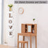 HAO ALWAYS DO BETTER Small Floating Shelf Wall Mounted Mini Hanging Display Shelves for Bathroom Livingroom Bedroom,Set of 5 White