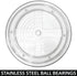 mDesign 2 Tier Lazy Susan Turntable Food Storage Container for Cabinets, Pantry, Fridge, Countertops - Raised Edge, Spinning Organizer for Spices, Condiments - 9" Round - Clear/Chrome