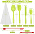 Rivvi Silicone Rubber Spatula Set of 14 includes 2 Mini Spoons and Piping Tips Set for Baking Cooking Mixing Heat Resistant Non-Stick Dishwasher Safe Small Cream Cake Spatulas Scraper Kitchen Utensils