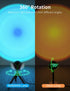 Sunset Lamp 16 Colors, SKREWIER Compact Sunset Lamps with Remote, 360°Rotated & Easy to Use, Bright Color Changing Sunset Lamp for Bedroom/Living Room/Photography/Gift Packaged, USB Powered