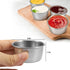 Amytalk Ramekin Sauce Dipping Bowl Mini Sauce Cups Pudding Condiment Cups for Home Party Restaurant (Sliver 12 Pack 40ml 1.4OZ)