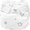 SmartNappy Cotton Muslin by Amazing Baby, NextGen Hybrid Cloth Diaper Cover + 1 Bi-fold Reusable Insert + 1 Reusable Booster, Stargazer, Gray, Size 1, 5-10 lbs